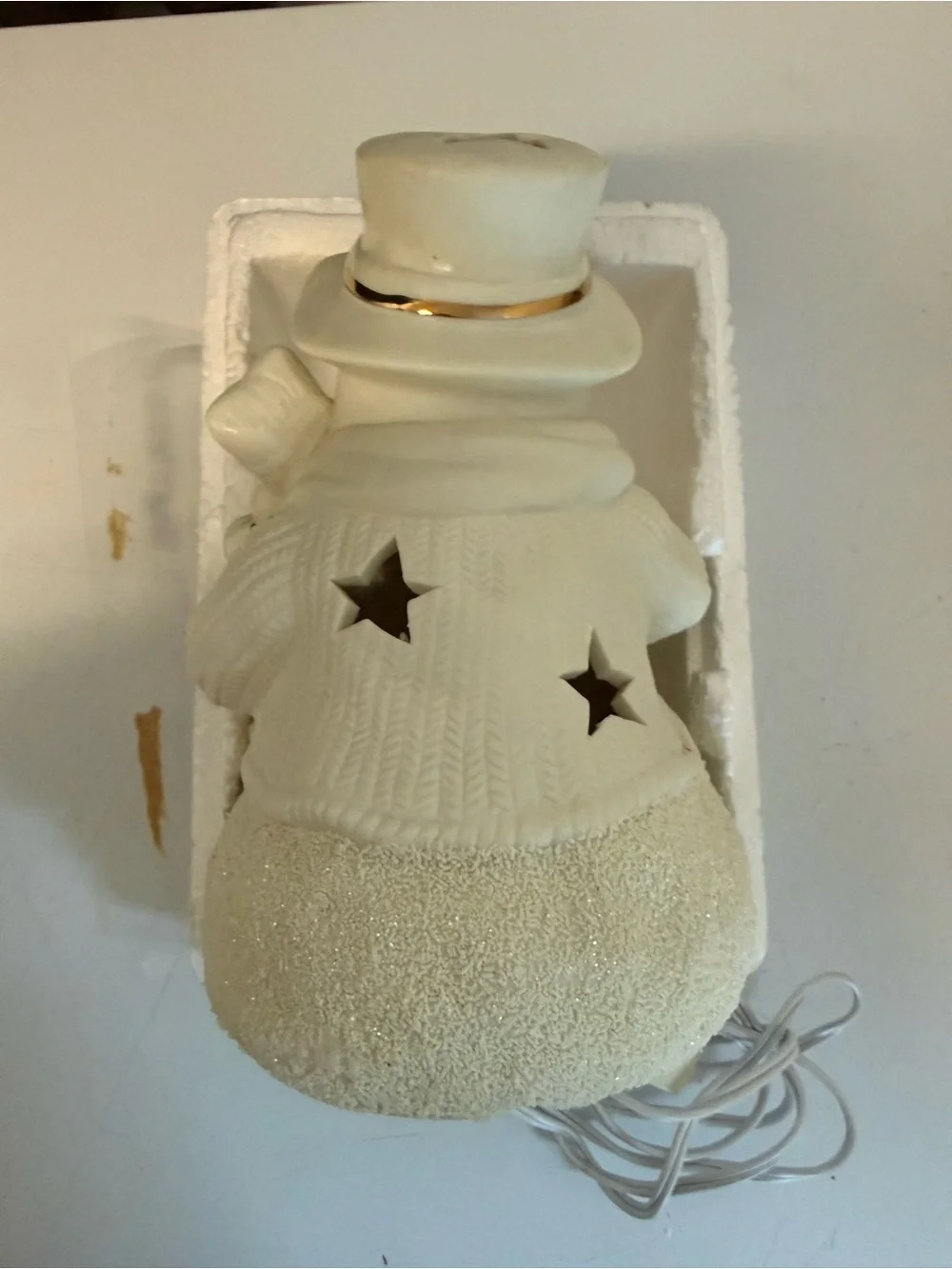 Vintage International Baxaar light up Snowman